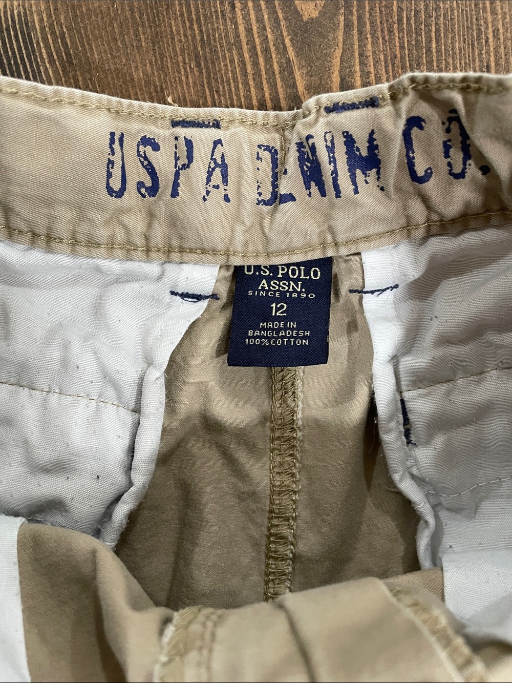 Boy’s Khaki U.S. Polo Association Shorts - Picture 3 of 3